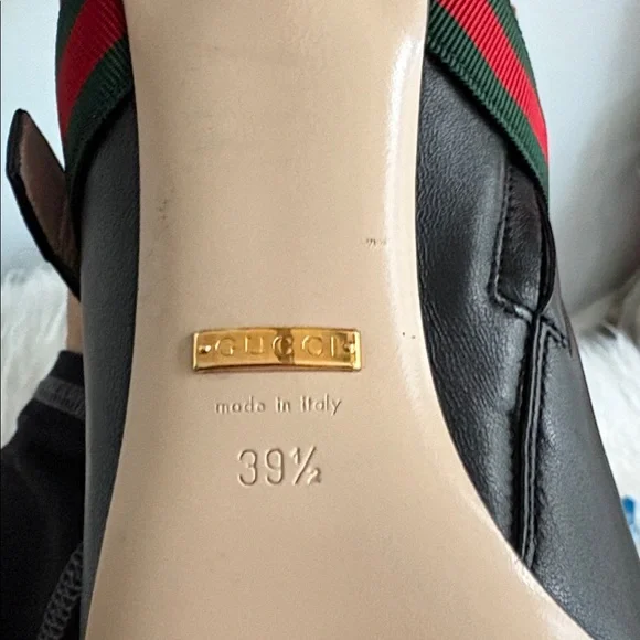 Gucci Black Leather High Heel Boots - Picture 3 of 8